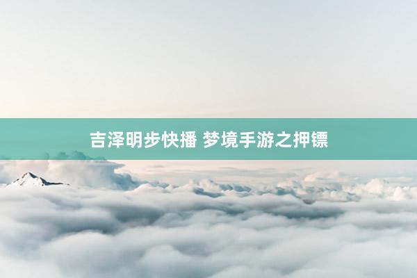 吉泽明步快播 梦境手游之押镖