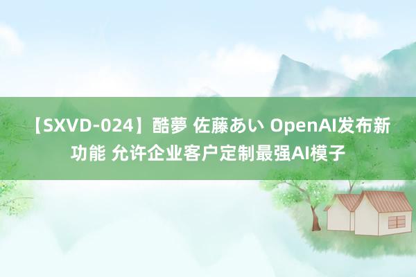 【SXVD-024】酷夢 佐藤あい OpenAI发布新功能 允许企业客户定制最强AI模子